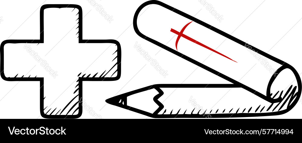 Writing on clipboard with pencil icon task list vector image