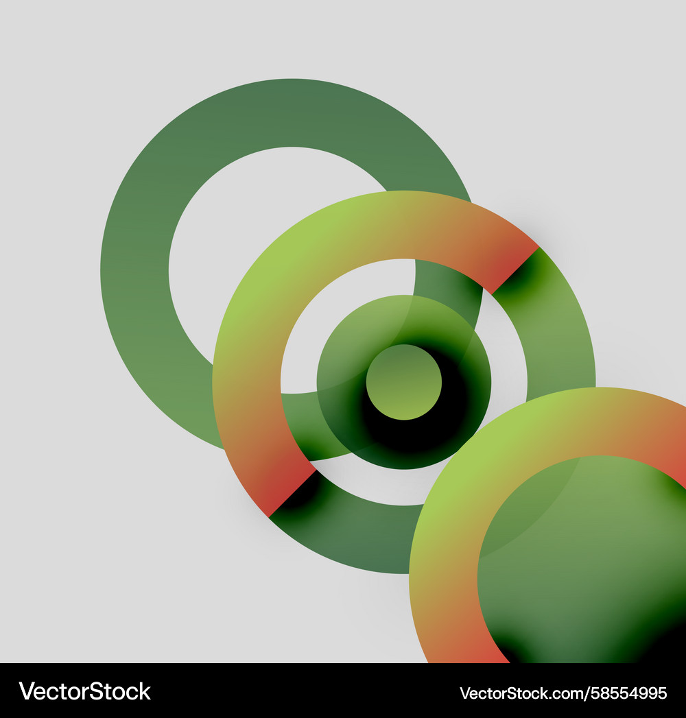 Abstract composition featuring overlapping Abstract composition featuring overlapping Vector Image