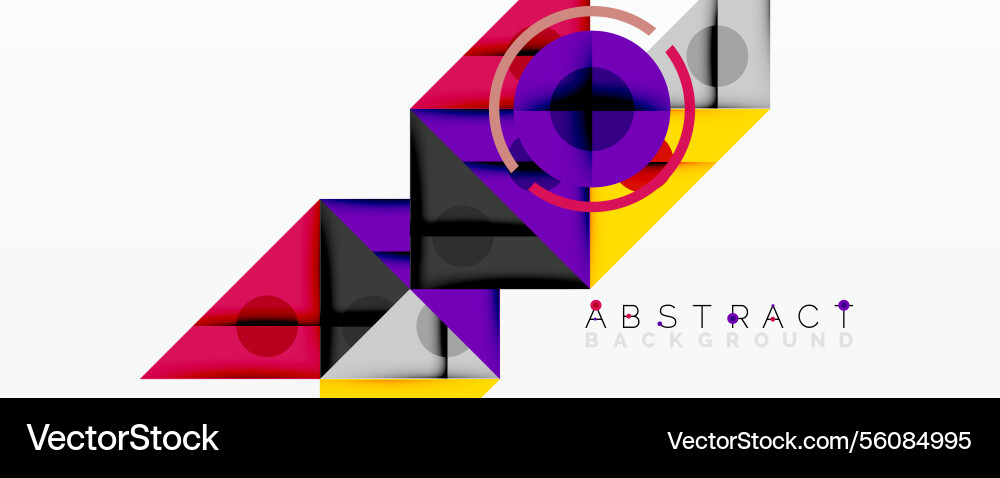 Abstract geometric composition with overlapping Abstract geometric composition with overlapping vector image