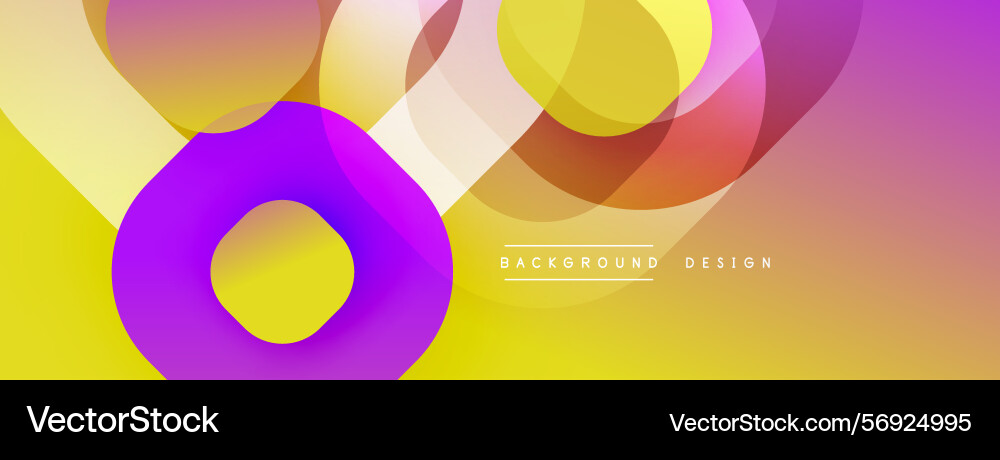 Abstract vibrant circles overlap creating dynamic Abstract vibrant circles overlap creating dynamic Vector Image