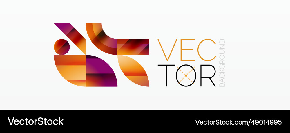 Assorted geometric shapes unite in a minimalistic Assorted geometric shapes unite in a minimalistic Vector Image