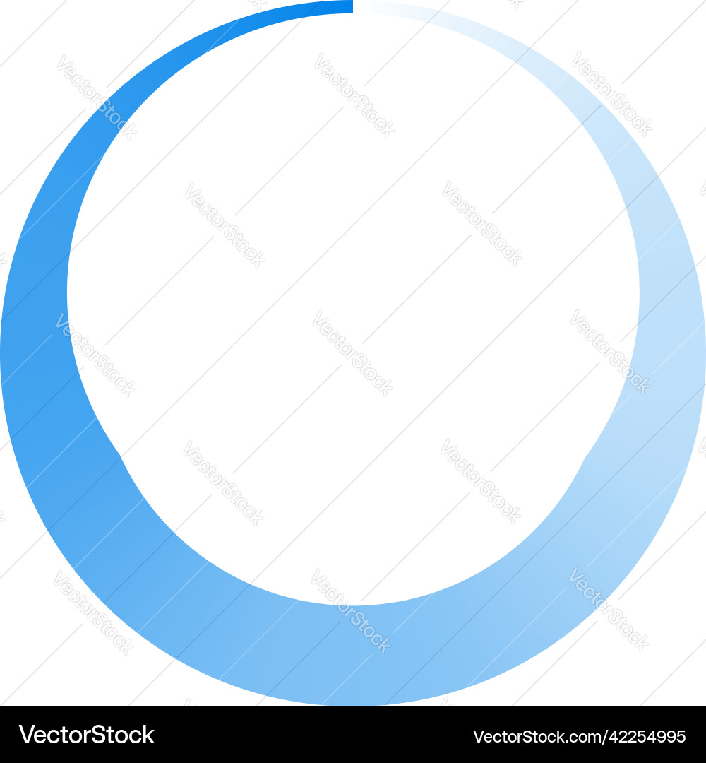Circle preloader buffer shape circular progress Vector Image
