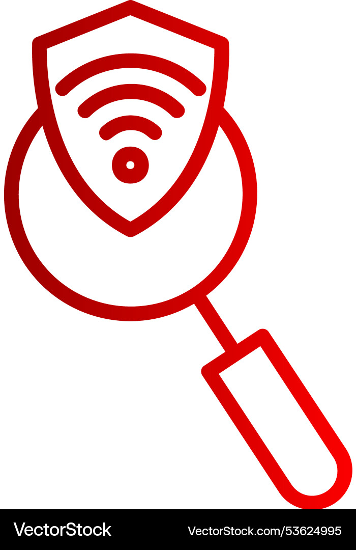 Data analytics line gradient icon Vector Image