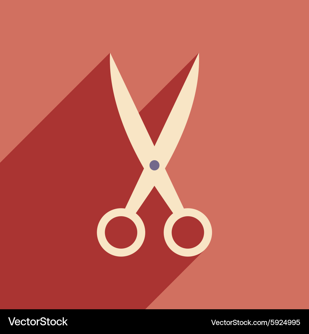 Flat with shadow icon and mobile application vector image