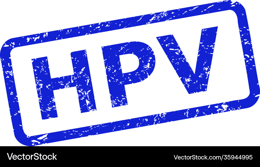Hpv watermark with unclean texture and rounded Vector Image