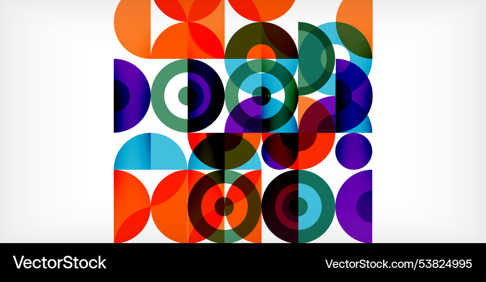Minimal geometric abstract background circle Vector Image