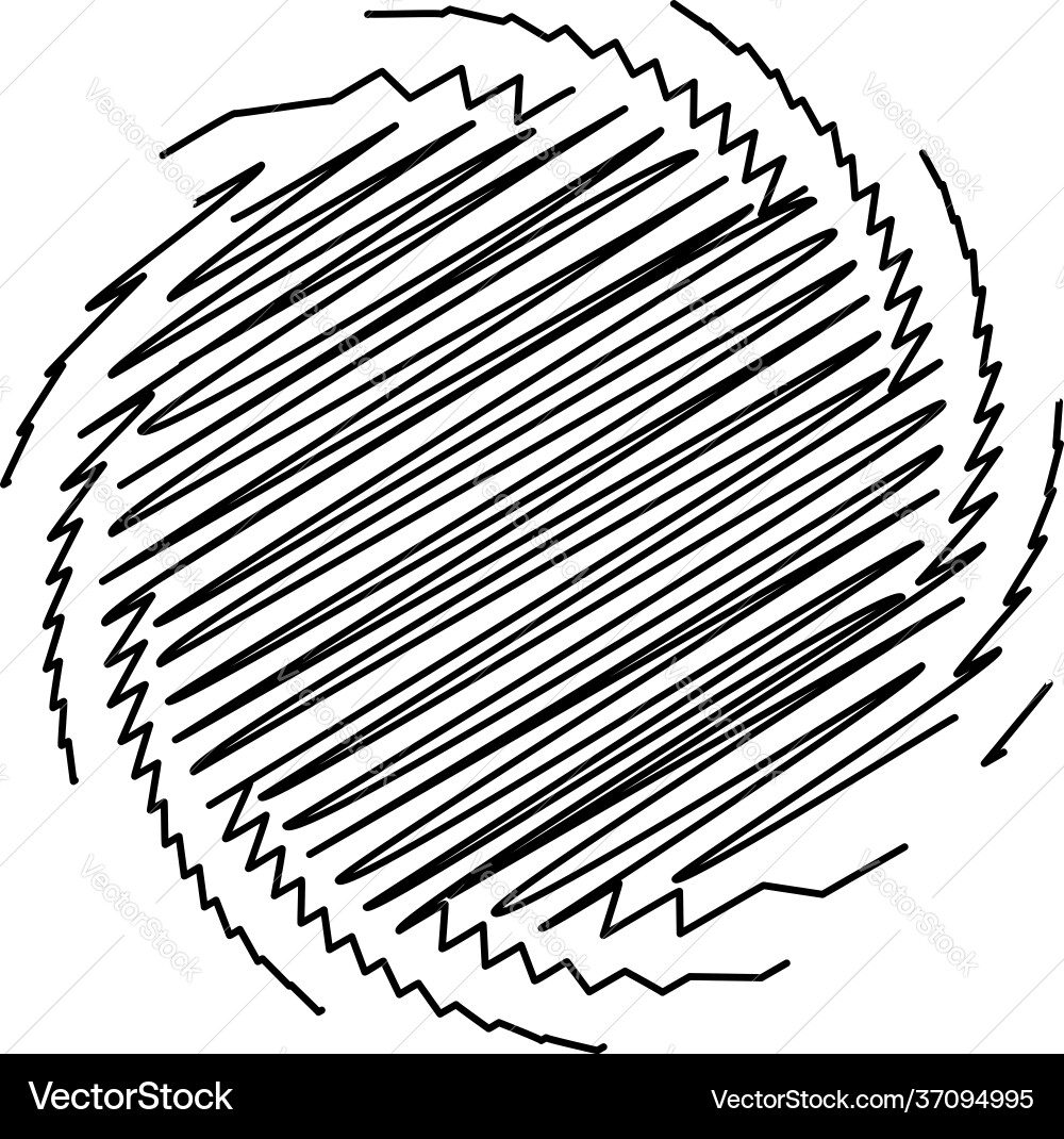 Spiral swirl twirl design element with sketchy Spiral swirl twirl design element with sketchy vector image