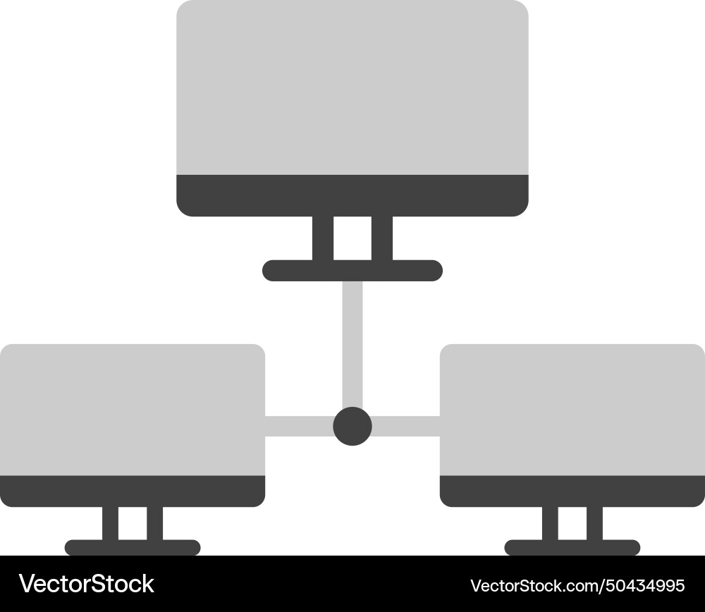 Systems network icon image vector image