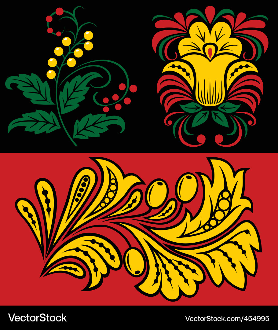 Vegetative pattern Vector Image