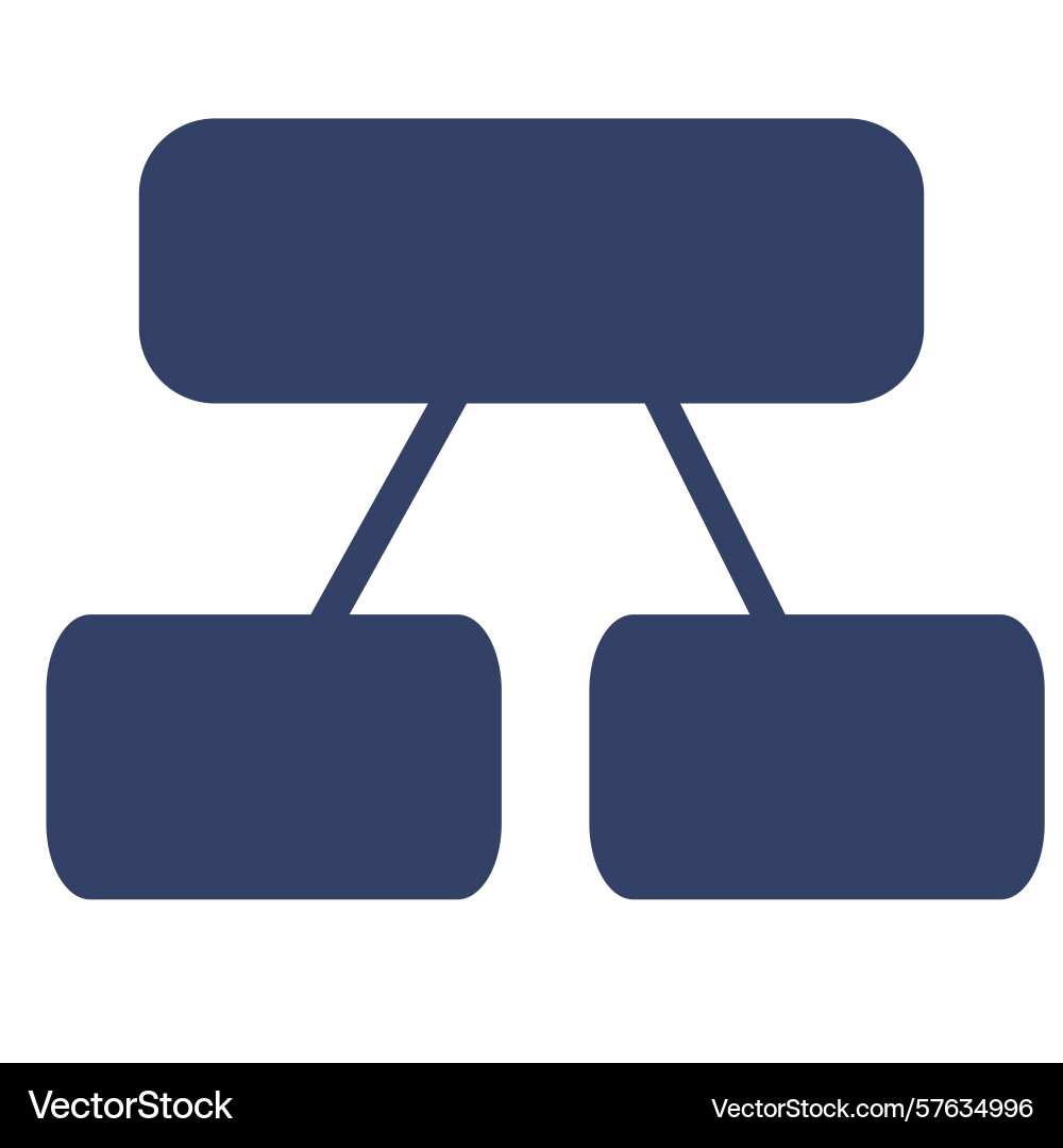 Abstract of a hierarchical structure with rounded Abstract of a hierarchical structure with rounded vector image
