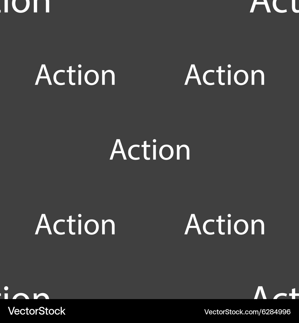 Action sign icon motivation button with arrow Vector Image