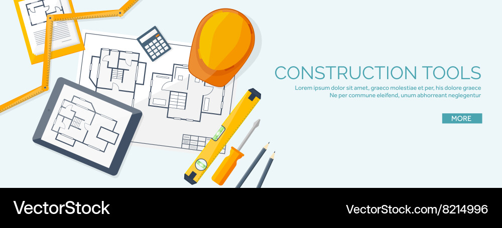 Engineering and architecture vector image