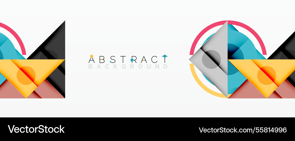 Geometric abstract design with layered triangles Geometric abstract design with layered triangles Vector Image