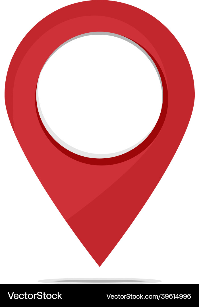 Location indicator mark on the map flat element Location indicator mark on the map flat element Vector Image