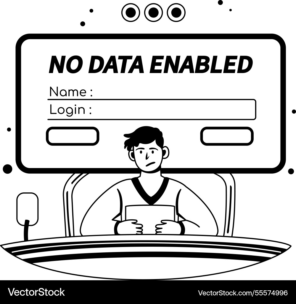 Login dashboard Royalty Free Vector Image - VectorStock
