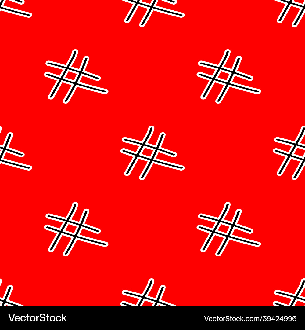 Seamless pattern with lines on red background Seamless pattern with lines on red background vector image