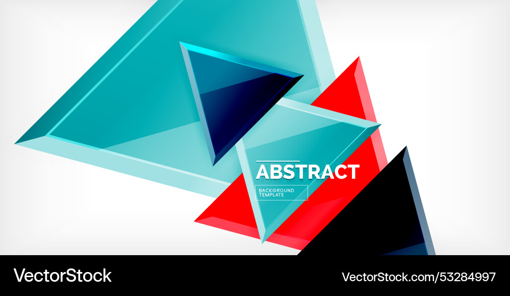 Abstract background - glossy triangles Abstract background - glossy triangles Vector Image