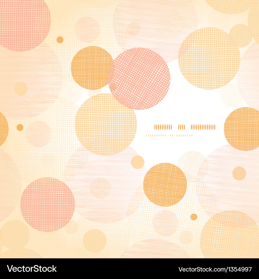 Abstract Fabric Circles Pattern vector image
