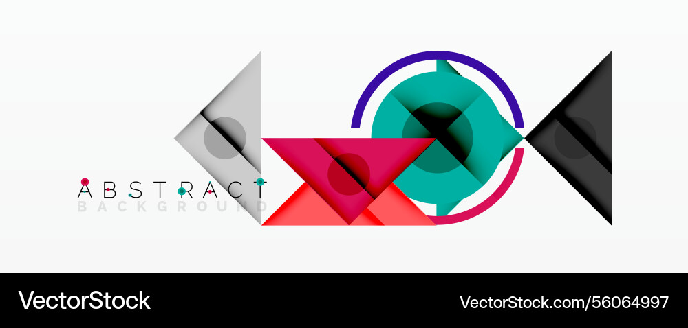 Abstract geometric composition with intersecting Abstract geometric composition with intersecting Vector Image
