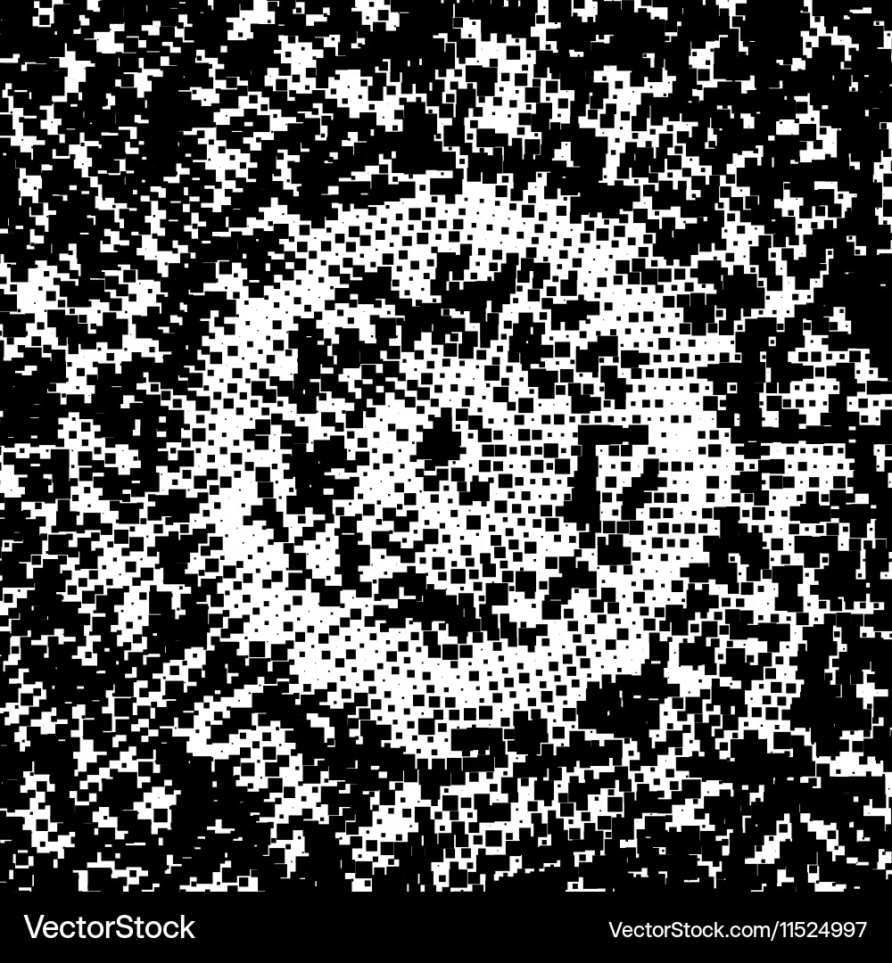 Abstract glitch circular square background vector image