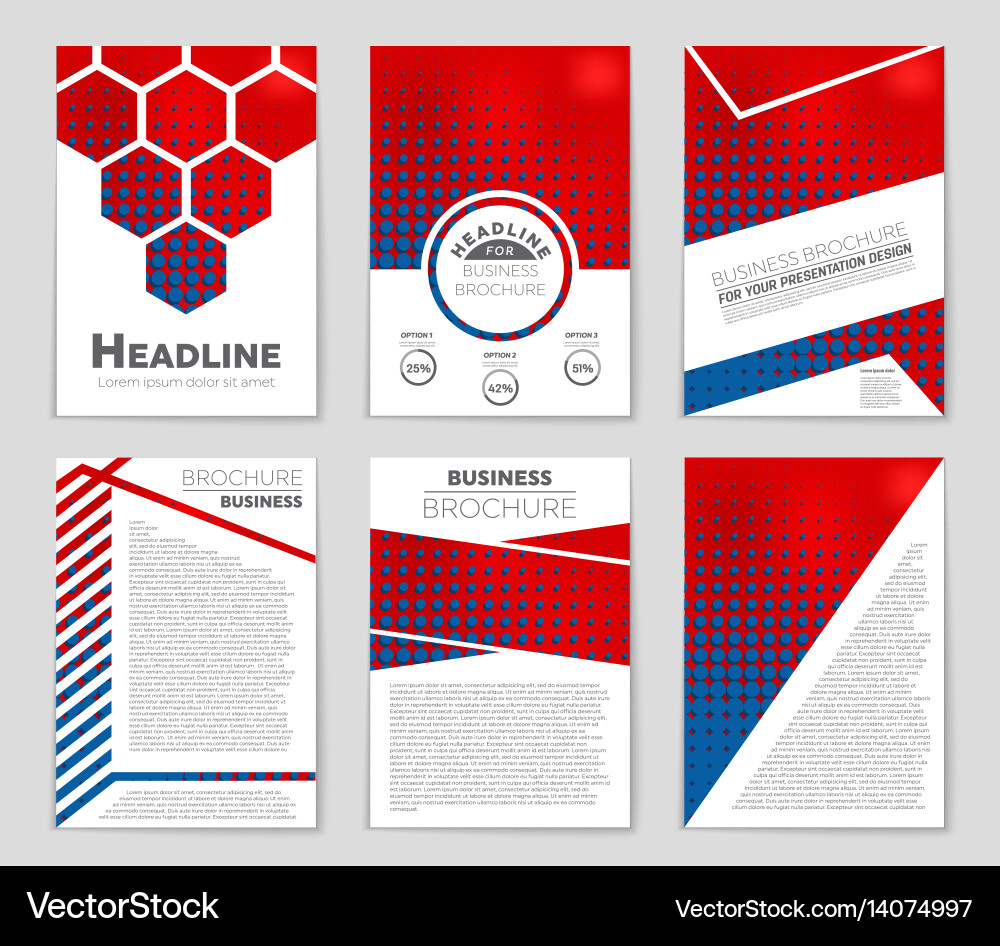 Abstract layout background set for art Vector Image