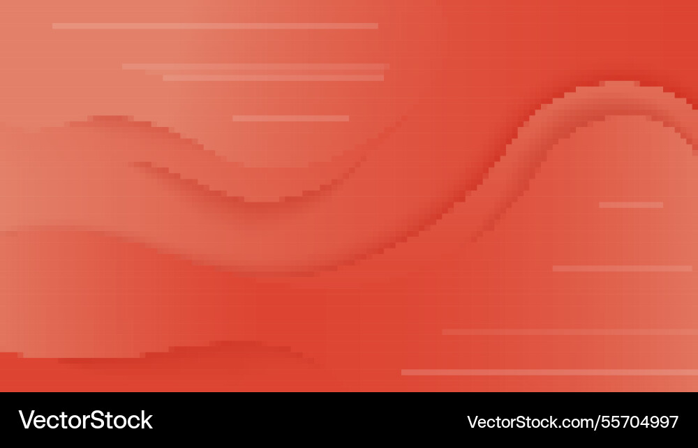 Abstract red wave pattern art with smooth flowing vector image