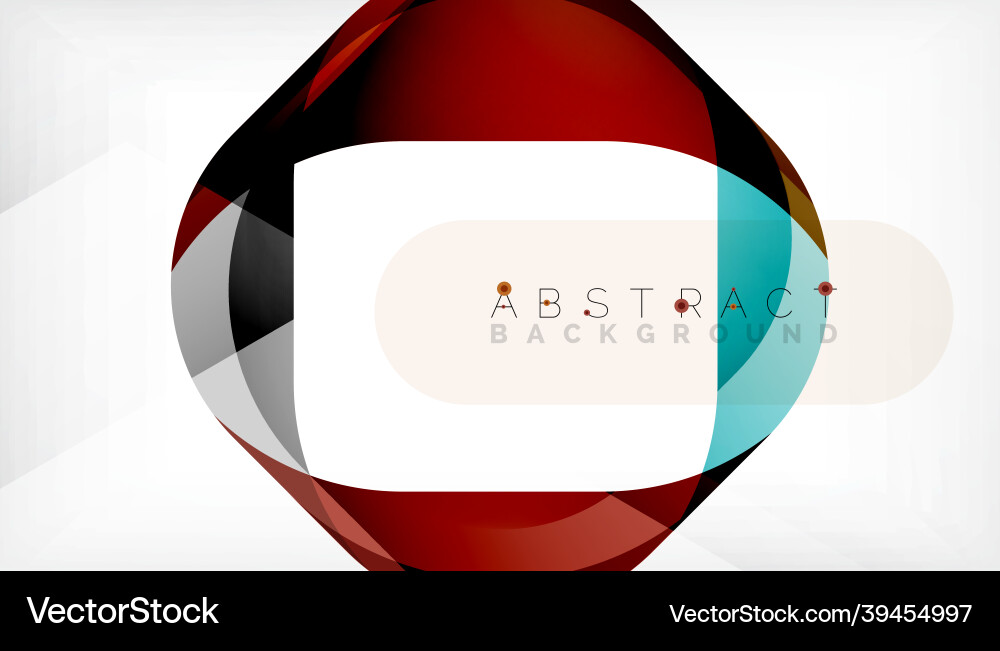 Abstract square shape with overlapping waves Vector Image