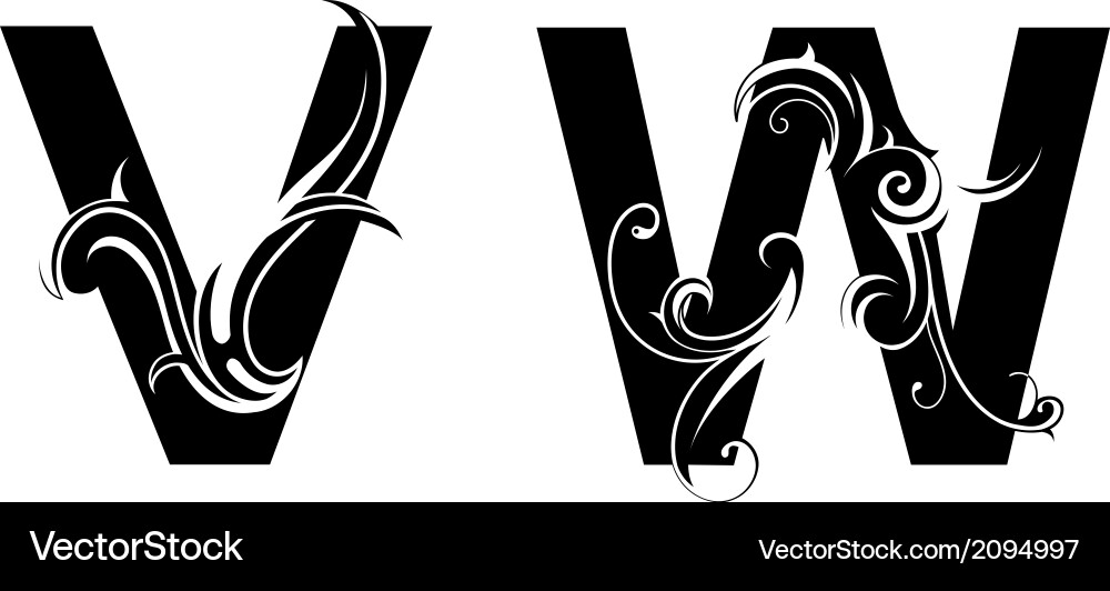 Artistic font type vector image