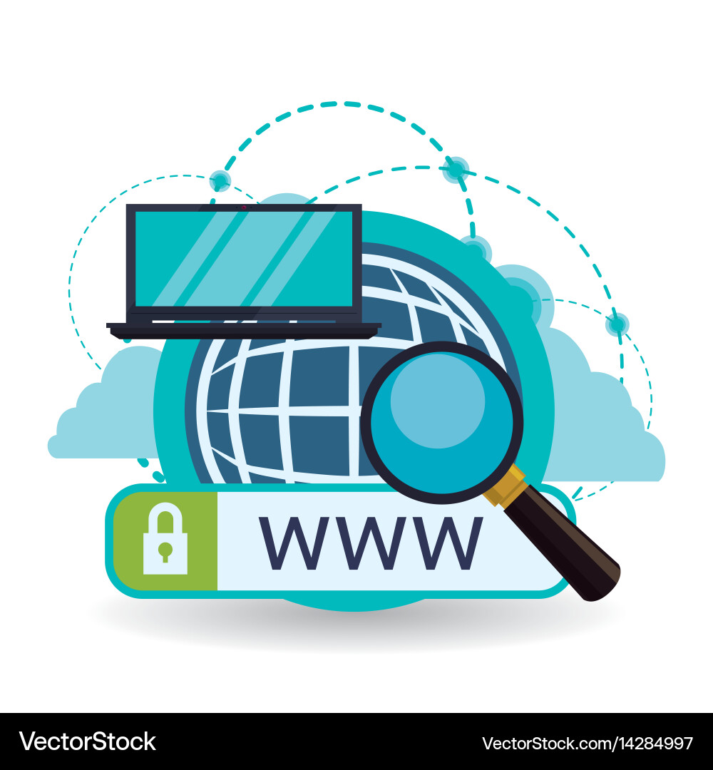 Cloud computing design media icon isolated vector image