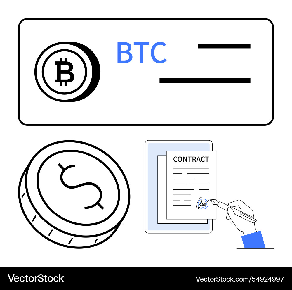 Cryptocurrency transaction blockchain security Cryptocurrency transaction blockchain security vector image