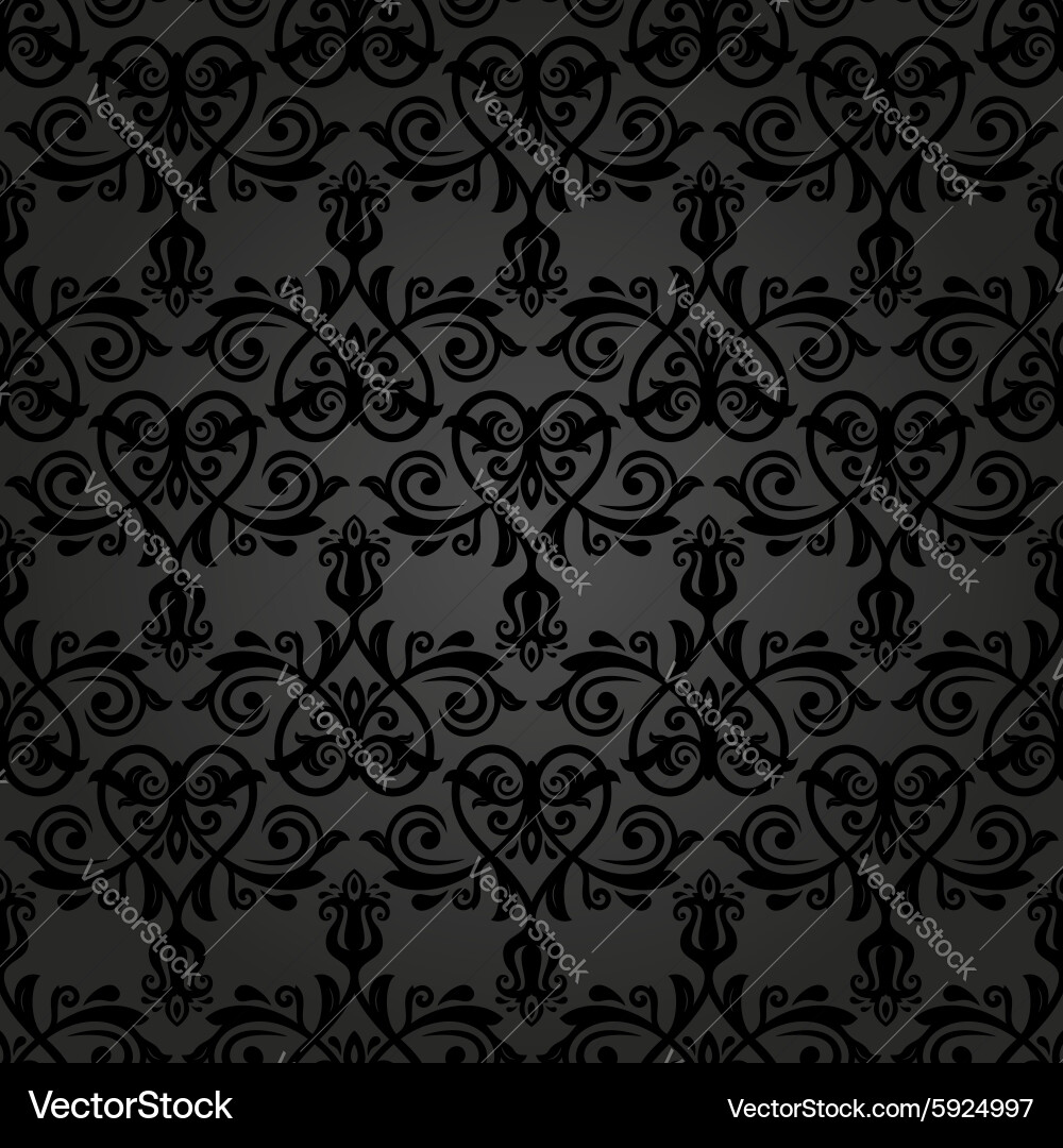 Damask seamless pattern vector image
