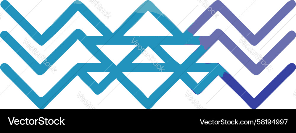 Dynamic Zigzag Lines Abstract Pattern Vector Image