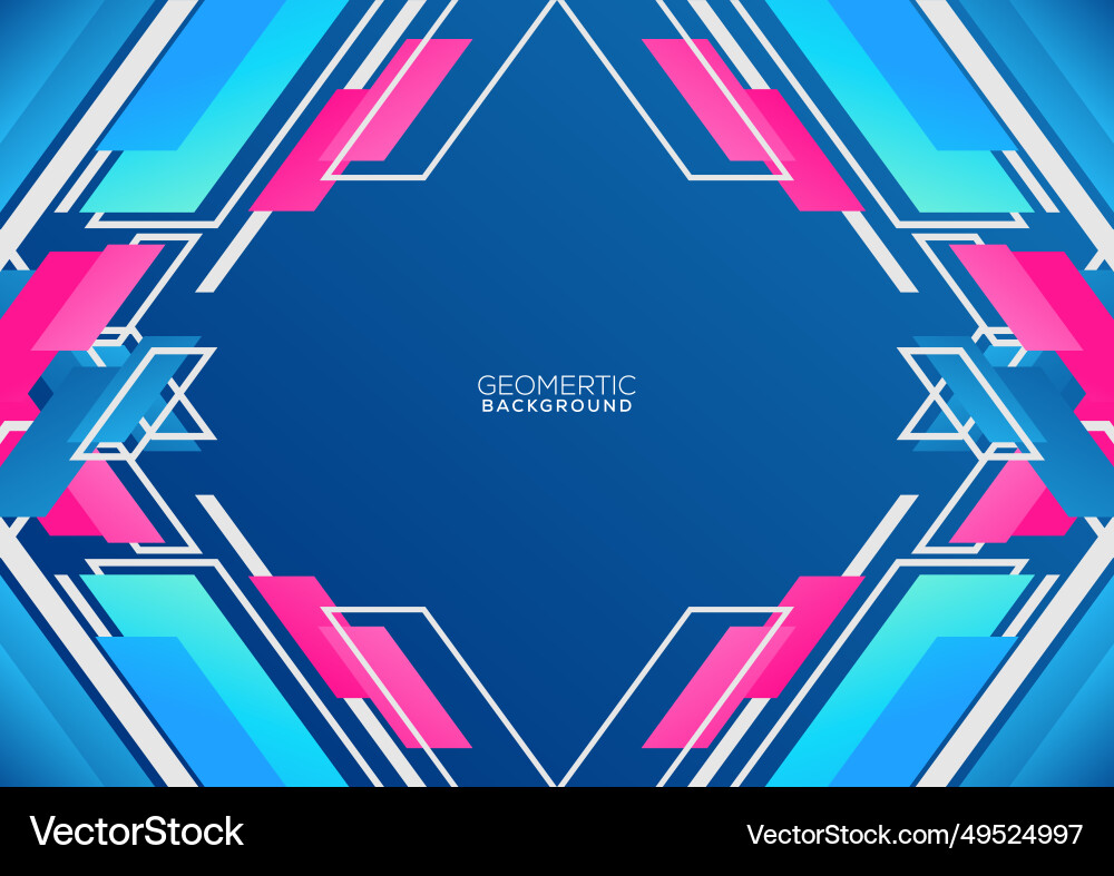 Geometric gradient background modern style design Vector Image