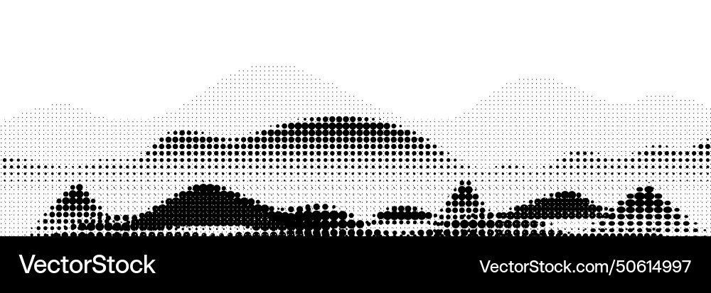 Grayscale halftone dots background Grayscale halftone dots background Vector Image