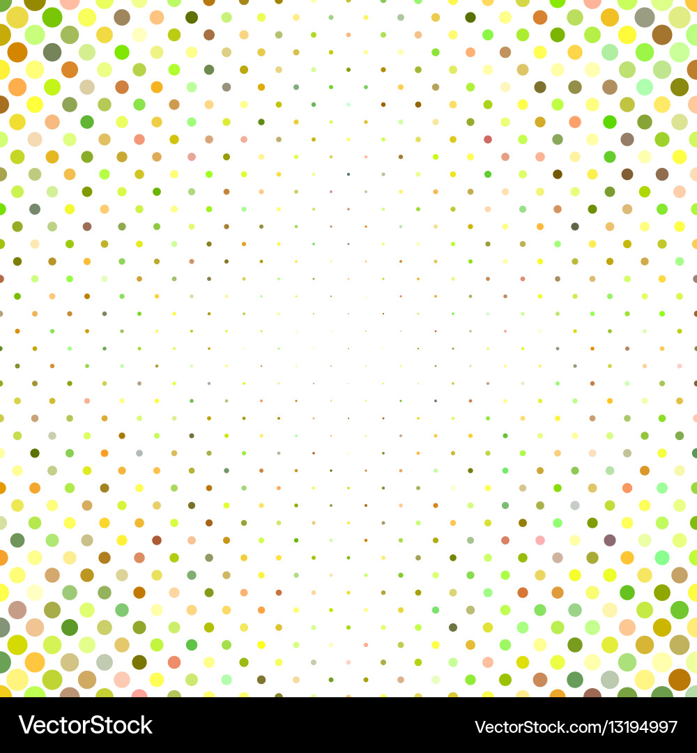 Multicolored abstract dot pattern background vector image