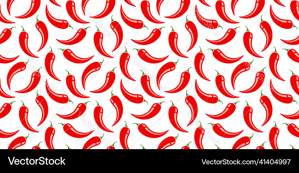 Seamless pattern of chilli Seamless pattern of chilli Vector Image