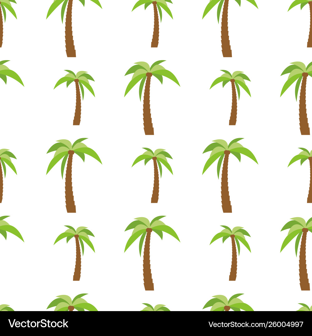 Seamless pattern with palm trees Vector Image