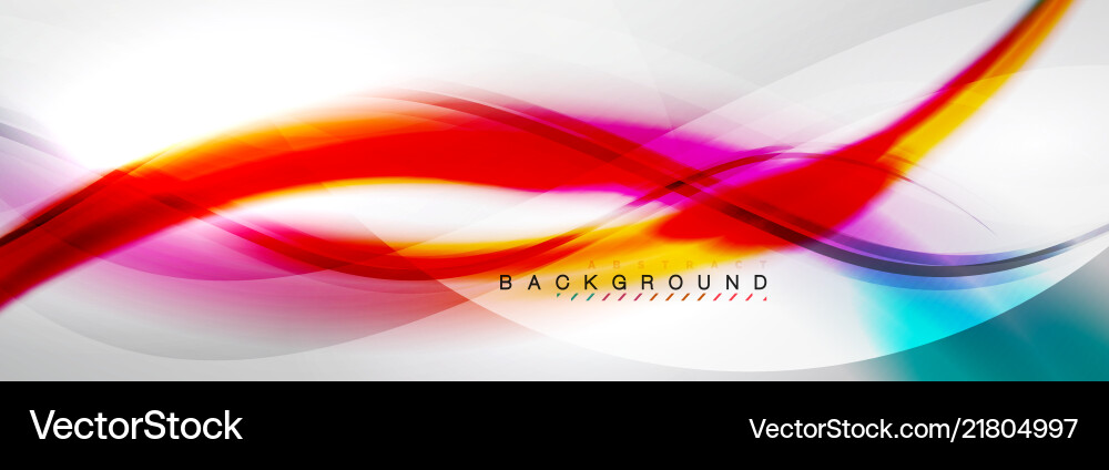 Smooth flowing wave motion concept background Vector Image