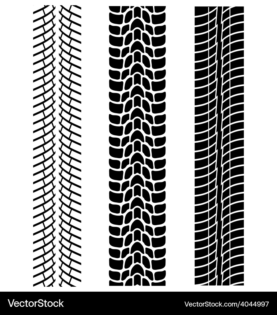 Tyre Tread Patterns vector image