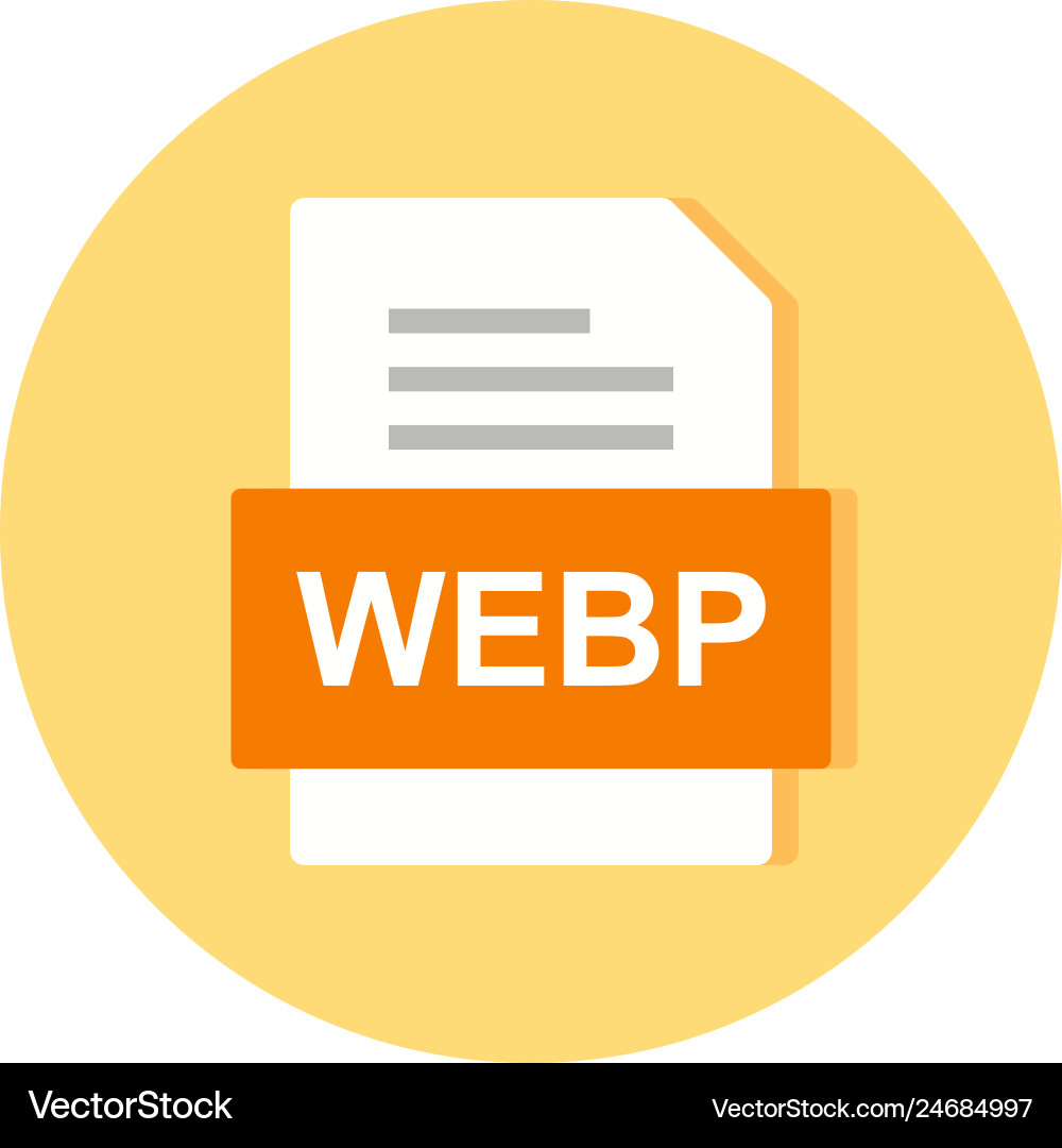 Webp file document icon vector image