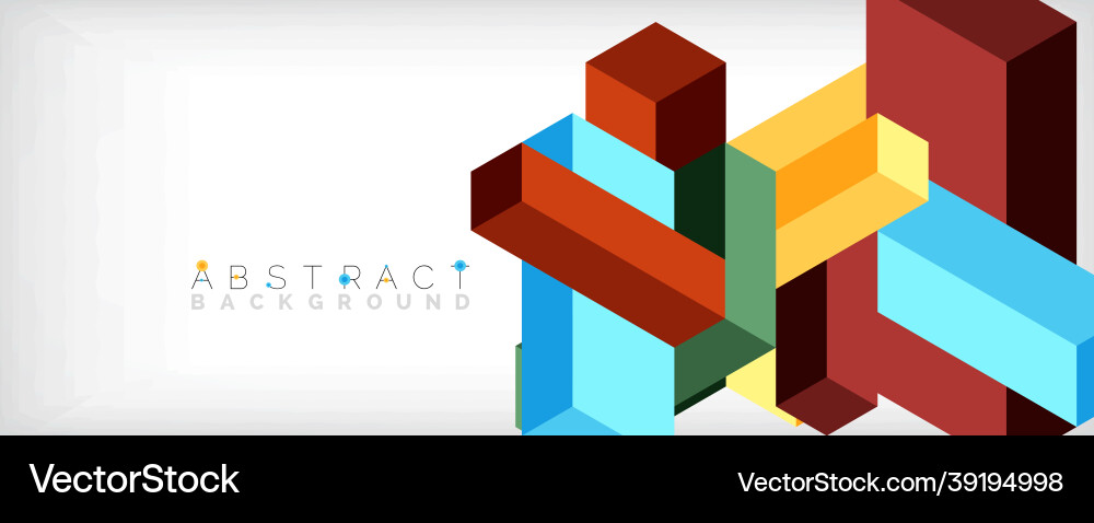 Abstract background 3d cubes cubic elements Abstract background 3d cubes cubic elements vector image