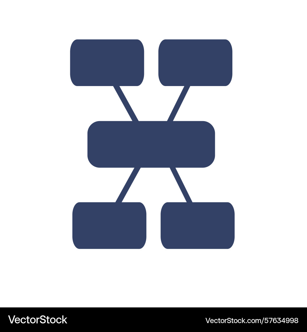 Abstract of a minimalist flowchart Abstract of a minimalist flowchart vector image