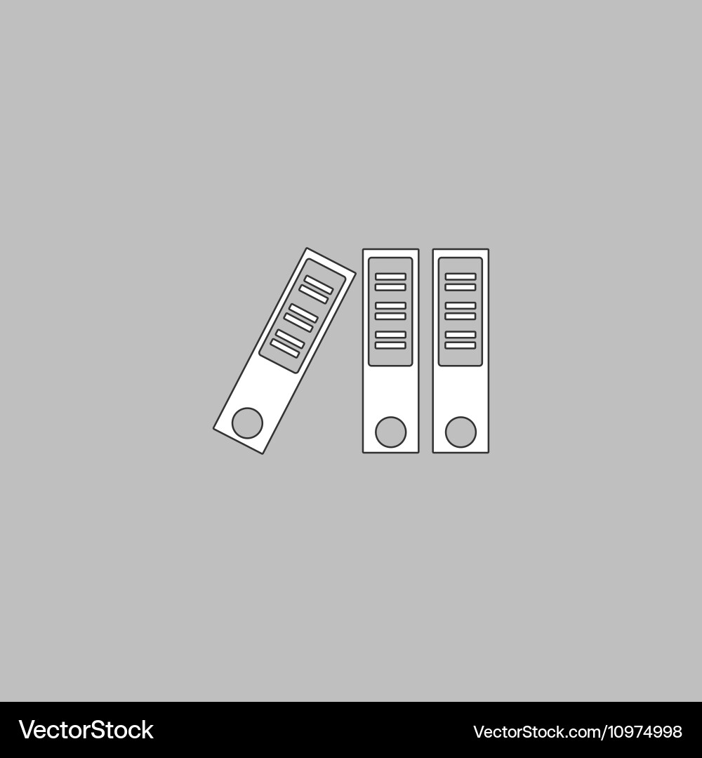 Binders computer symbol Vector Image