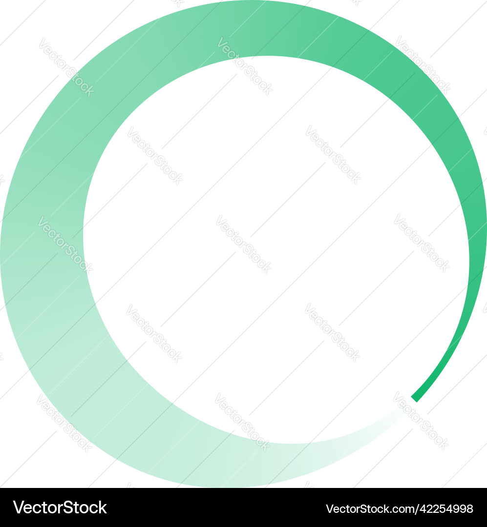 Circle preloader buffer shape circular progress vector image