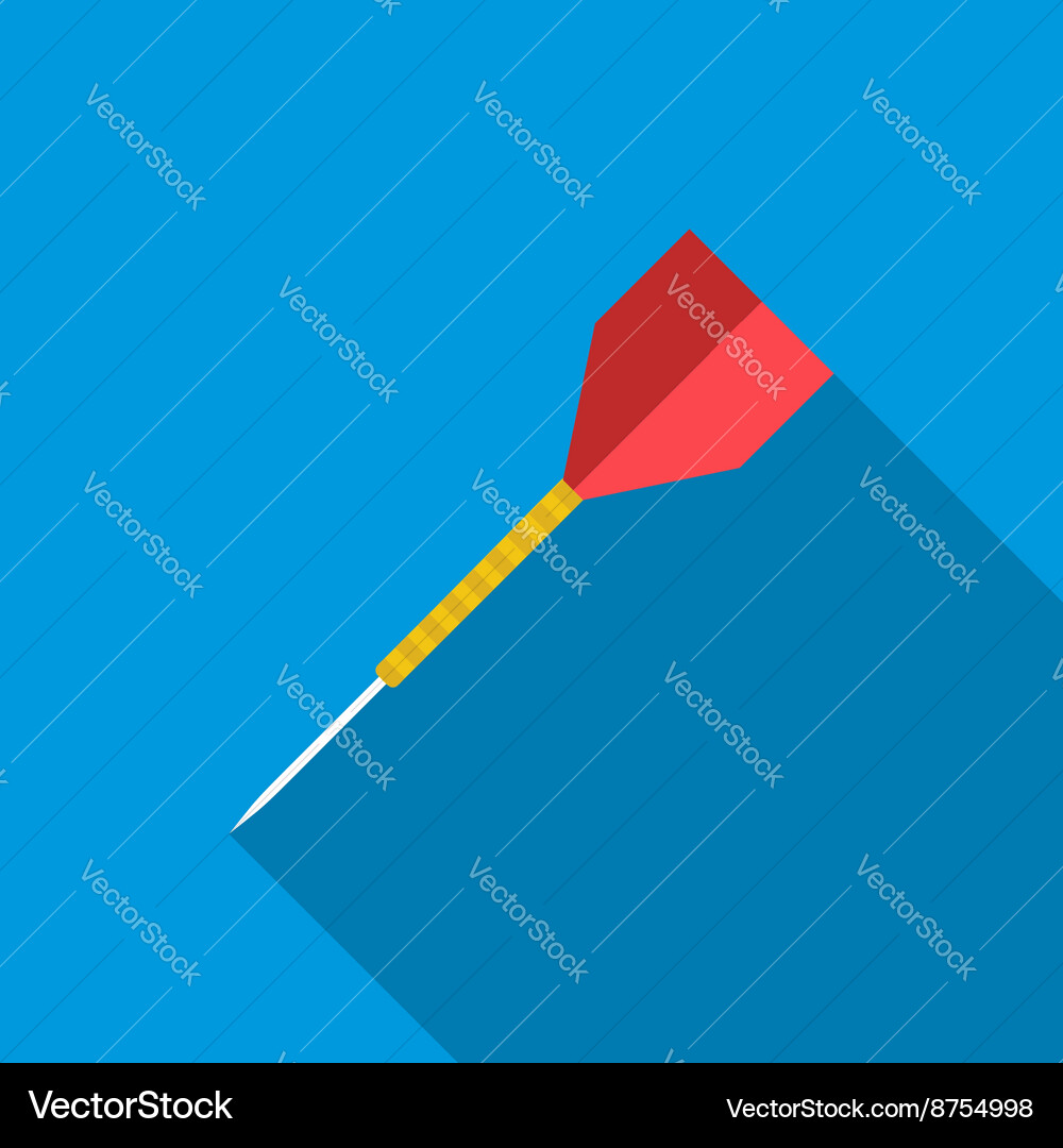 Dart Arrow Icon - Flat Style vector image