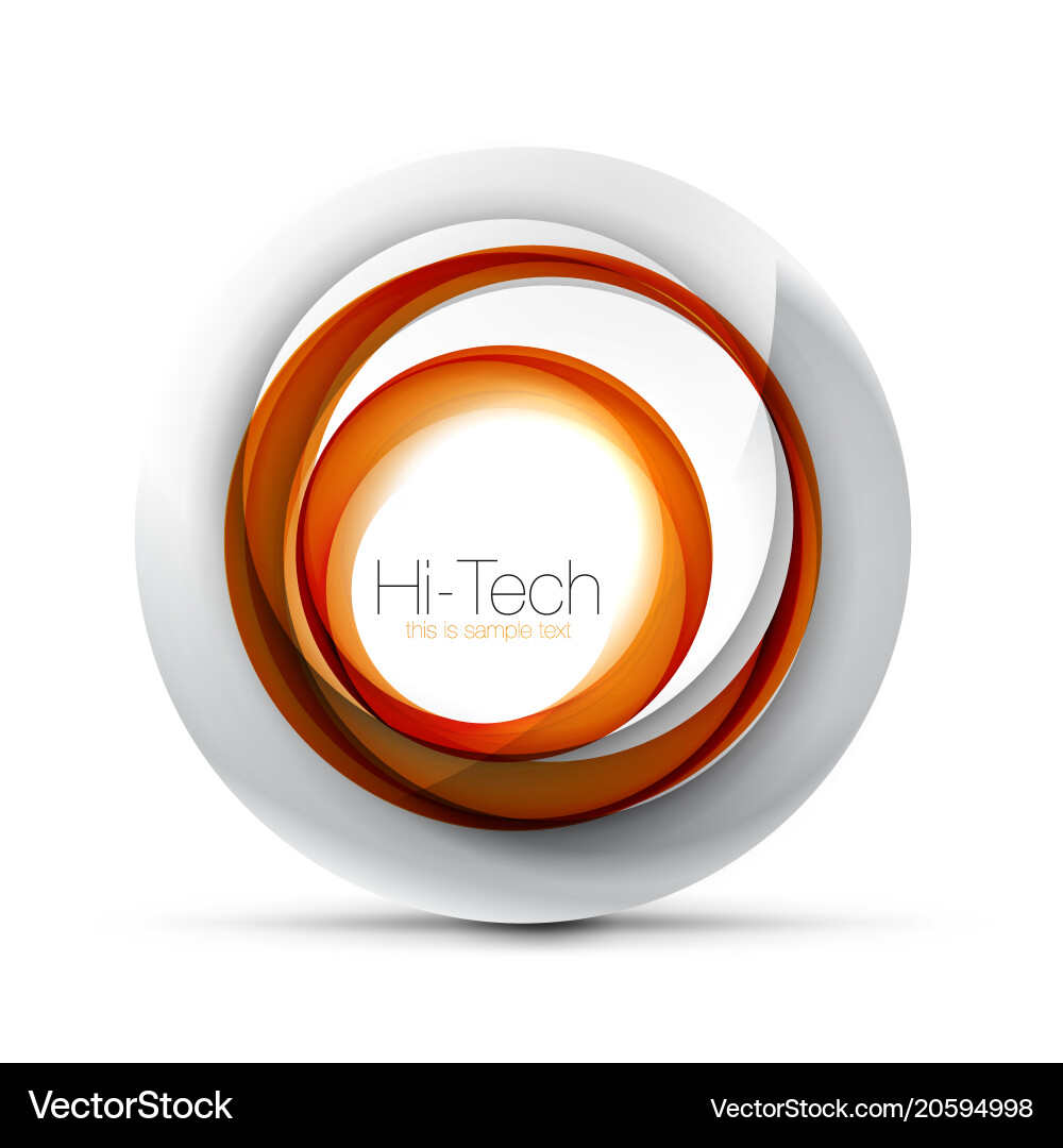 Digital techno sphere web banner button or icon vector image