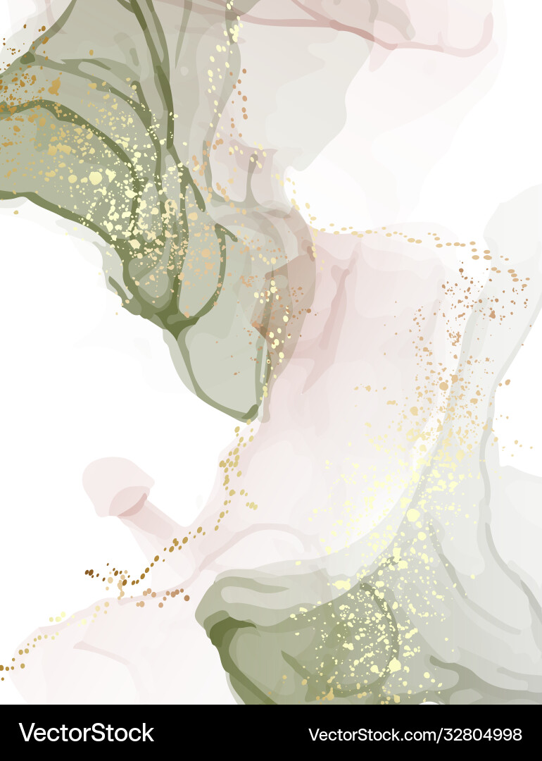 Emerald Watercolor Splash Vector Image