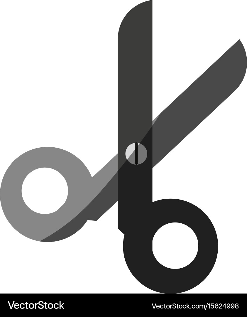 Open scissors icon image Vector Image