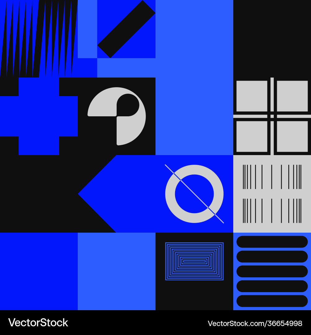 Simple geometric pattern design with basic vector image