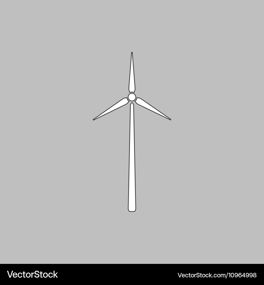 Windmill computer symbol Vector Image